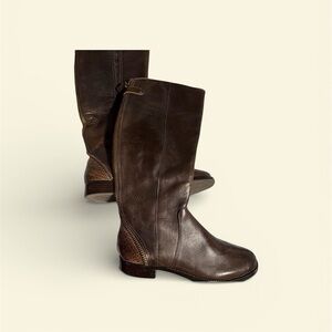 JUST REDUCED! Arturo Chiang Dark Brown Heeled Boots